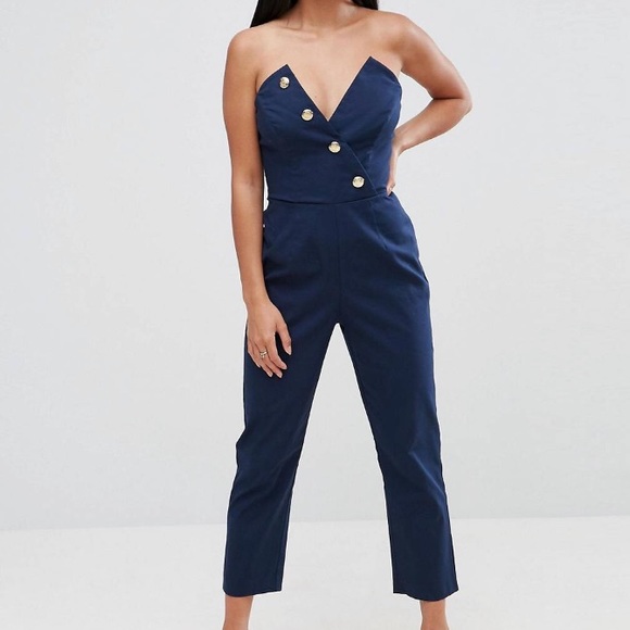 asos bandeau jumpsuit
